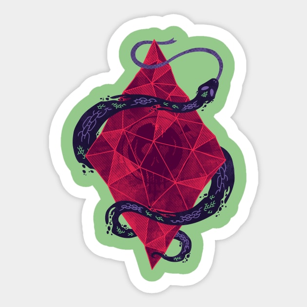 mystic cyrstal Sticker by againstbound